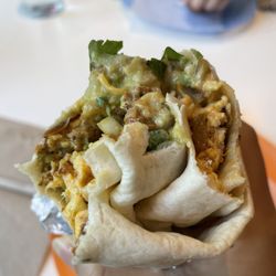 Carmelo's Tacos - Chorizo breakfast burrito