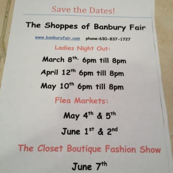 Banbury Fair - Save the Dates! - Antiques Near Me - Bartlett, Illinois