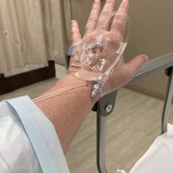 High Pointe Surgery Center - IV hooked up. Ready to head into surgery!