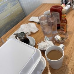 Eggstablished - This is what the end of a well prepared, ample portioned, delicious, fair- priced meal should look like!