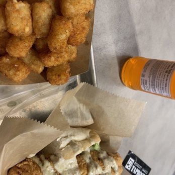 Element Eatery - Little easy- PO boy with tots - Beer Gardens Near Me - Cincinnati, Ohio