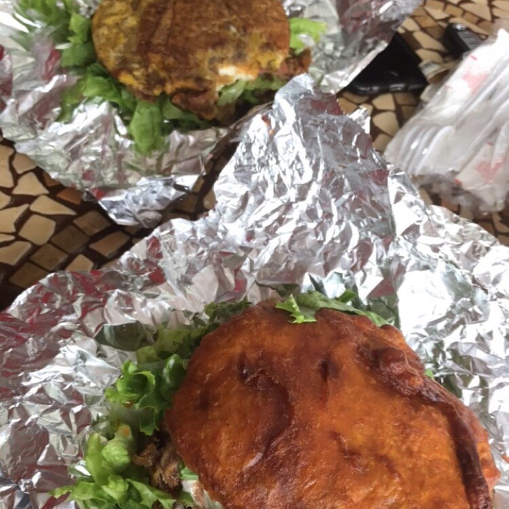 Cachapas Brooklyn - Pernil Patacon (Green Plantain Sandwich) & Pernil Yoyos (Sweet Plantain Sandwich) - Venezuelan Near Me - Brooklyn, New York