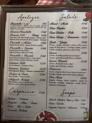 Menu photo 2 Don Mario Trattoria Playa del Carmen, ROO Menu photo 2 Don Mario Trattoria Playa del Carmen, ROO