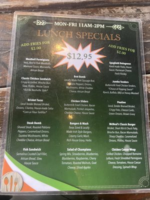 Menu photo 1 McNeal's Tavern & Eatery Plano, TX Menu photo 1 McNeal's Tavern & Eatery Plano, TX