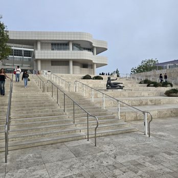 The Getty Center - Stairs going up to the museum - Art Museums Near Me - Los Angeles, California