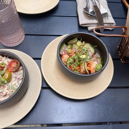 Smoked Swordfish Dip and Shrimp Cocktail Aguachile Smoked Swordfish Dip and Shrimp Cocktail Aguachile