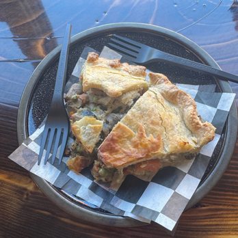 Noble Pies - Chicken mushroom pie slice - Desserts Near Me - Beacon, New York