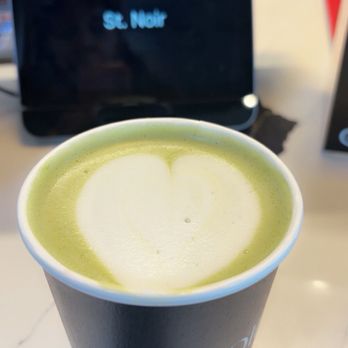 St Noir Cafe - Matcha Latte made with oat milk - Coffee & Tea Near Me - New Orleans, Louisiana St Noir Cafe - Matcha Latte made with oat milk - Coffee & Tea Near Me - New Orleans, Louisiana