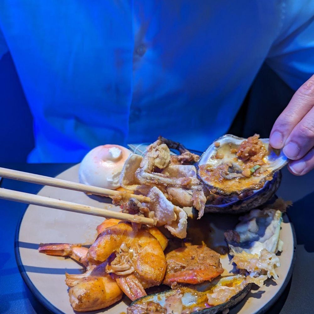 Seafood Assortment + a few dim sum options Seafood Assortment + a few dim sum options