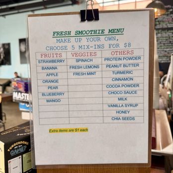 The Creperie Cafe - Fresh smoothie menu - Creperies Near Me - Seaside, California The Creperie Cafe - Fresh smoothie menu - Creperies Near Me - Seaside, California