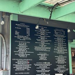 Current menu and pricing for 3/2! Current menu and pricing for 3/2!