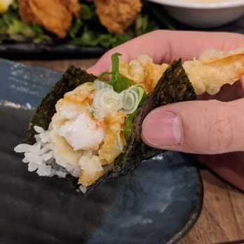 Yuugi Izakaya - Tenmusu Onigiri (bite) - Japanese Near Me - Toronto, Ontario Yuugi Izakaya - Tenmusu Onigiri (bite) - Japanese Near Me - Toronto, Ontario