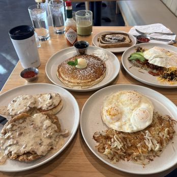 Garden's Gate Cafe - Country Fried Steak & Eggs, Chipotle Skillet, Buttermilk Pancakes, and a hot Caramel Matcha Latte. - Breakfast & Brunch Near Me - San Jose, California Garden's Gate Cafe - Country Fried Steak & Eggs, Chipotle Skillet, Buttermilk Pancakes, and a hot Caramel Matcha Latte. - Breakfast & Brunch Near Me - San Jose, California