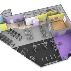 Anytime Fitness - Efficient, convenient and perfectly equipped space including private washrooms with showers, studio and functional training areas