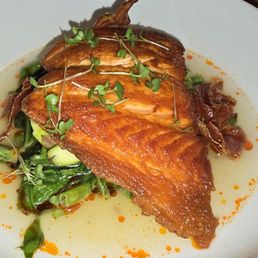 Roasted Ora King Salmon $38.