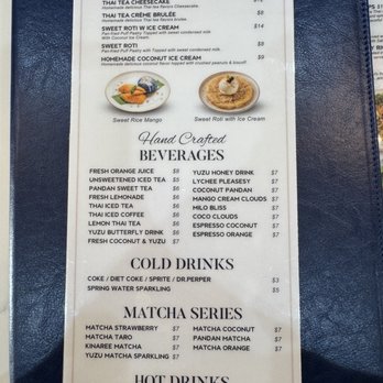 Kinaree Eatery - Drink menu & dessert - Thai Near Me - Chino, California Kinaree Eatery - Drink menu & dessert - Thai Near Me - Chino, California