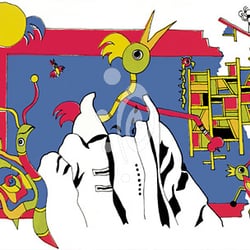 Haus für Industriekultur - "Georg, Dein Haus" Für das Büchnermuseum, Serigraphie von Etienne Rebel