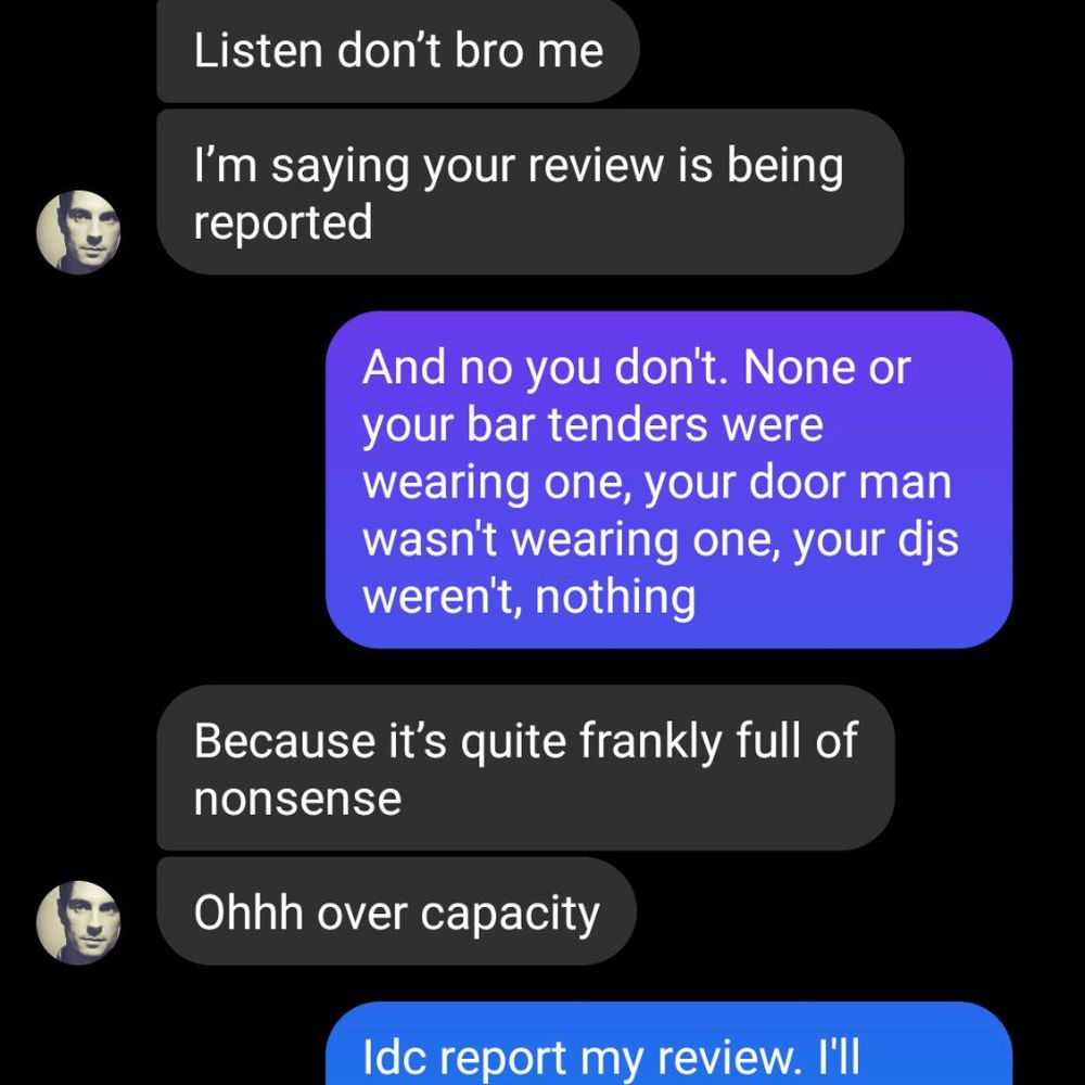 Owner barrading a customer for leaving honest review. Owner barrading a customer for leaving honest review.