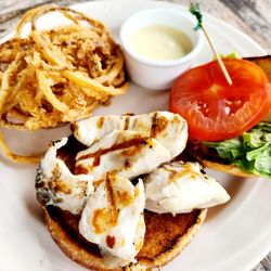 Menehune Coffee Company - Expensive MP fish burger. $30!