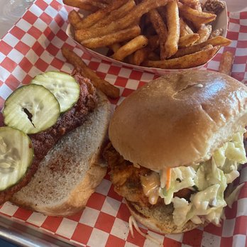 Angry Chickz - Nashville Hot Chicken Sandwich (5) Spicy chicken tenders in a sandwich. Hit the spot! - Chicken Shop Near Me - Sacramento, California Angry Chickz - Nashville Hot Chicken Sandwich (5) Spicy chicken tenders in a sandwich. Hit the spot! - Chicken Shop Near Me - Sacramento, California
