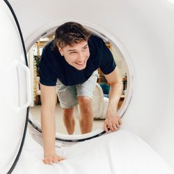 In Light Hyperbarics - Curious what it's like inside a hyperbaric chamber? Spacious, calm, and surprisingly cozy. Come see for yourself.