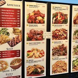 The Big Wok - Drive thru menu, as of January 31, 2025