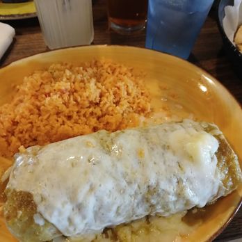 Pina Cocina & Cantina - Huge burrito with Verde sauce - Desserts Near Me - Raymond, Wisconsin