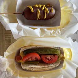 Kill Devil Dogs - Corn dog, Chicago style dog