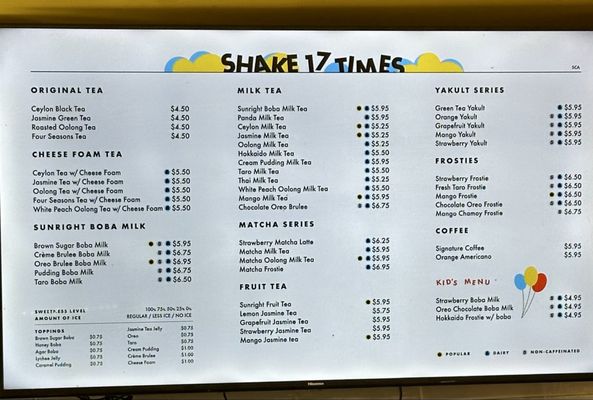 Menu photo 1 Sunright Tea Studio - Little Tokyo Los Angeles, CA Menu photo 1 Sunright Tea Studio - Little Tokyo Los Angeles, CA