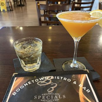 BooneTown Tap & Grill - Passion fruit martini & whiskey water - American Near Me - Wilsonville, Oregon BooneTown Tap & Grill - Passion fruit martini & whiskey water - American Near Me - Wilsonville, Oregon
