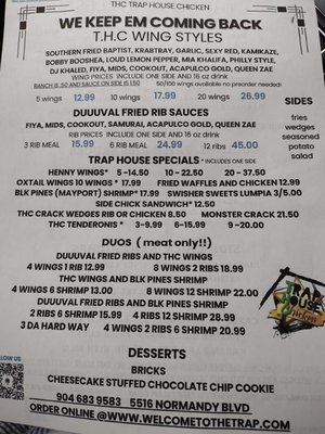 Menu photo 3 THC Trap House Chicken Jacksonville, FL Menu photo 3 THC Trap House Chicken Jacksonville, FL