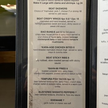 Beat Mazesoba - Menu (as of 5/8/21) - Ramen Near Me - Flushing, New York