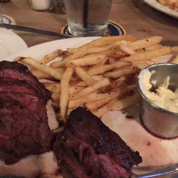 1885 Grill - Hanger steak with house made fries. So very yummy. - Seafood Near Me - Chattanooga, Tennessee
