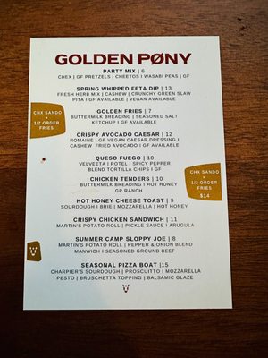 Menu photo 1 Golden Pony Nashville, TN Menu photo 1 Golden Pony Nashville, TN