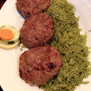 Silk Road - Chapli Kabob a combination of both ground beef and ground lamb - Comfort Food Near Me - Warren, New Jersey Silk Road - Chapli Kabob a combination of both ground beef and ground lamb - Comfort Food Near Me - Warren, New Jersey