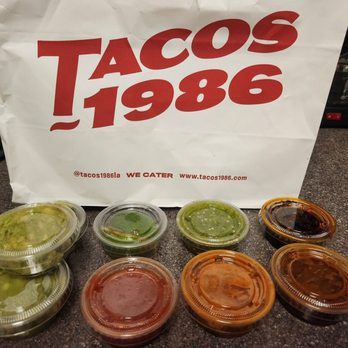 Tacos 1986 - All their sauces were delicious - Mexican Near Me - Los Angeles, California