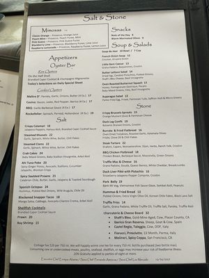 Menu photo 3 Salt & Stone Kenwood, CA