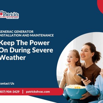 Patrick's Heating & Air - Give us a call for all of your Generator installation and maintenance needs. - Heating & Air Conditioning/HVAC Near Me - Ocala, Florida Patrick's Heating & Air - Give us a call for all of your Generator installation and maintenance needs. - Heating & Air Conditioning/HVAC Near Me - Ocala, Florida