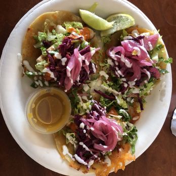 Shaka Tacoz - My order of Ono fish tacoz!, forgot to take others - Mexican Near Me - Captain Cook, Hawaii
