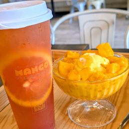 Grapefruit Tea and Mango dessert Grapefruit Tea and Mango dessert