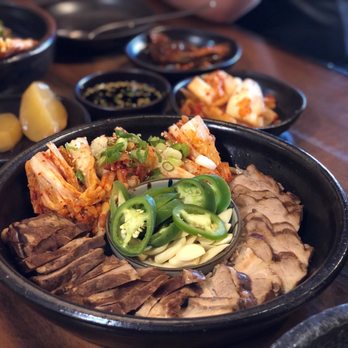 Pyeong Chang Tofu - bossam or "Korean Steamed Pork Special" - Korean Near Me - Berkeley, California Pyeong Chang Tofu - bossam or "Korean Steamed Pork Special" - Korean Near Me - Berkeley, California