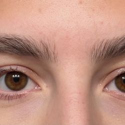 Valley Brows - Eyebrows after a wax and baby/partial lamination.