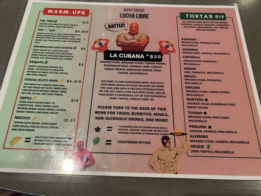Menu photo 1 Super Tortas Lucha Libre Indianapolis, IN