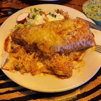 Taco Surf - Shredded Chicken and shredded beef burrito - Mexican Near Me - Los Alamitos, California