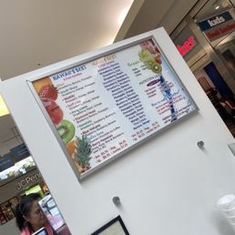 Smoothie Menu Smoothie Menu