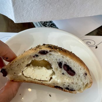 Psomi - Kalamata and feta stuffed loaf from bread basket - Bakeries Near Me - Tampa, Florida Psomi - Kalamata and feta stuffed loaf from bread basket - Bakeries Near Me - Tampa, Florida