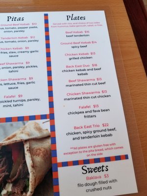 Menu photo 2 Back East Mediterranean Grill Beverly, MA