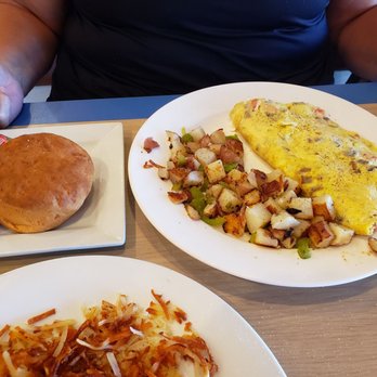 Wildberries - Greek omlette (gyro meat, feta cheese, mushrooms, tomato & onions), red potatoes with peppers and check out that bisquit! - Breakfast & Brunch Near Me - Mesa, Arizona Wildberries - Greek omlette (gyro meat, feta cheese, mushrooms, tomato & onions), red potatoes with peppers and check out that bisquit! - Breakfast & Brunch Near Me - Mesa, Arizona