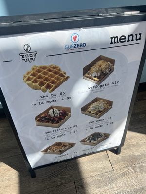 Menu photo 1 Sub Zero Creamery Simi Valley, CA