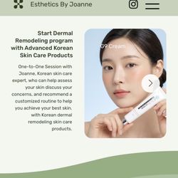 Esthetics by Joanne - Try Joanne's Facial with Korean Skin Care Product